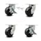 Service Caster 6 Inch Heavy Duty Phenolic Wheel Swivel Caster Swivel Locks 2 Brakes, 2PK SCC-KP92S630-PHR-BSL-2-SLB-2 - alternate 1